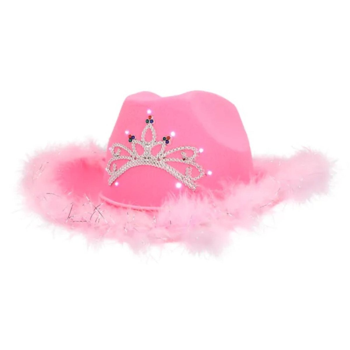 Boland - Blush Bandit LED Cowboy Hat - Women - Fancy Dress Central