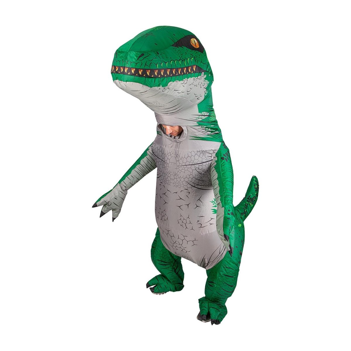 Wicked Costumes Ltd - Inflatable Dinosaur Costume (Green) - Adult - Fancy Dress Central