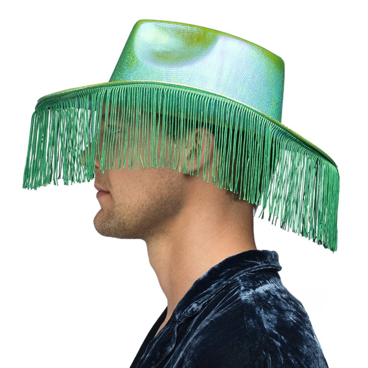 Fancy Dress Central - Fabulous Cowboy Hat (Green) - Adult - Fancy Dress Central