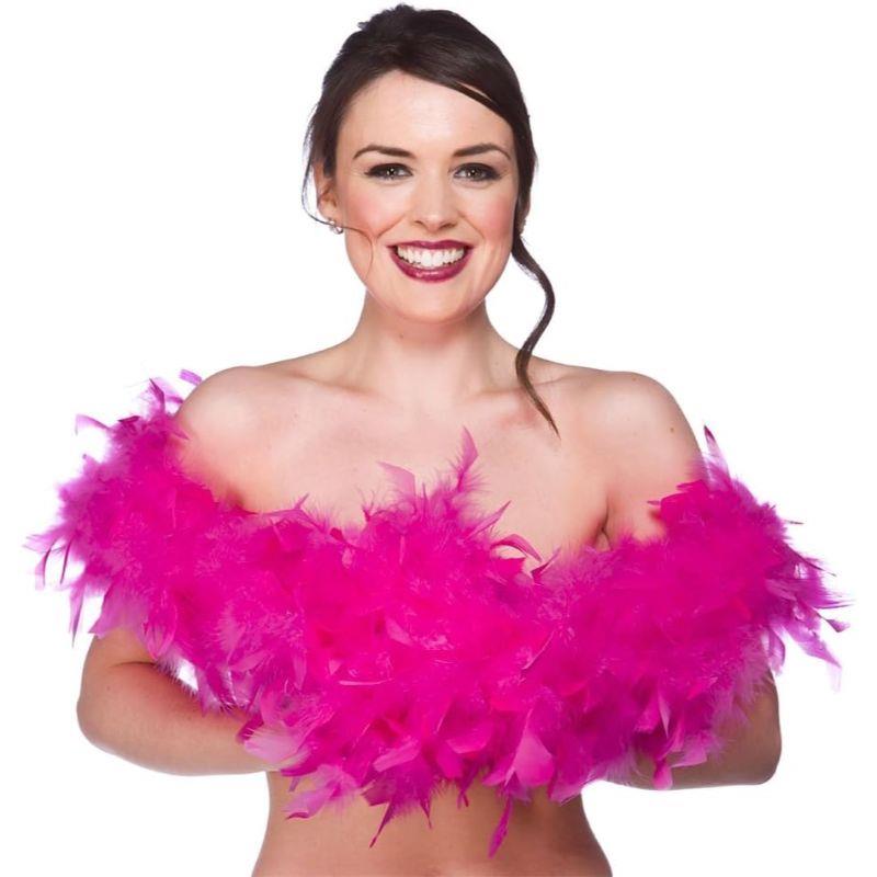 Wicked Costumes Ltd - Feather Boa 1.7m (Hot Pink) - Adult - Fancy Dress Central