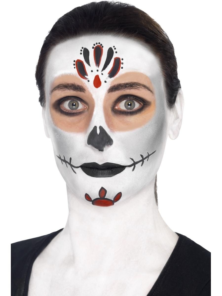 Smiffys - Make - Up FX Greasepaint - Day of the Dead - Fancy Dress Central