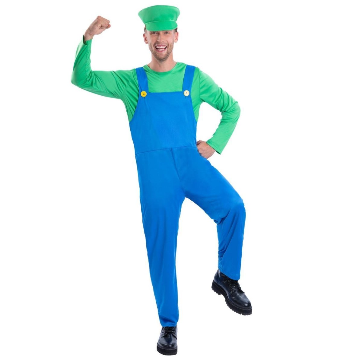 Smiffys - Green Plumber Costume - Men - Fancy Dress Central