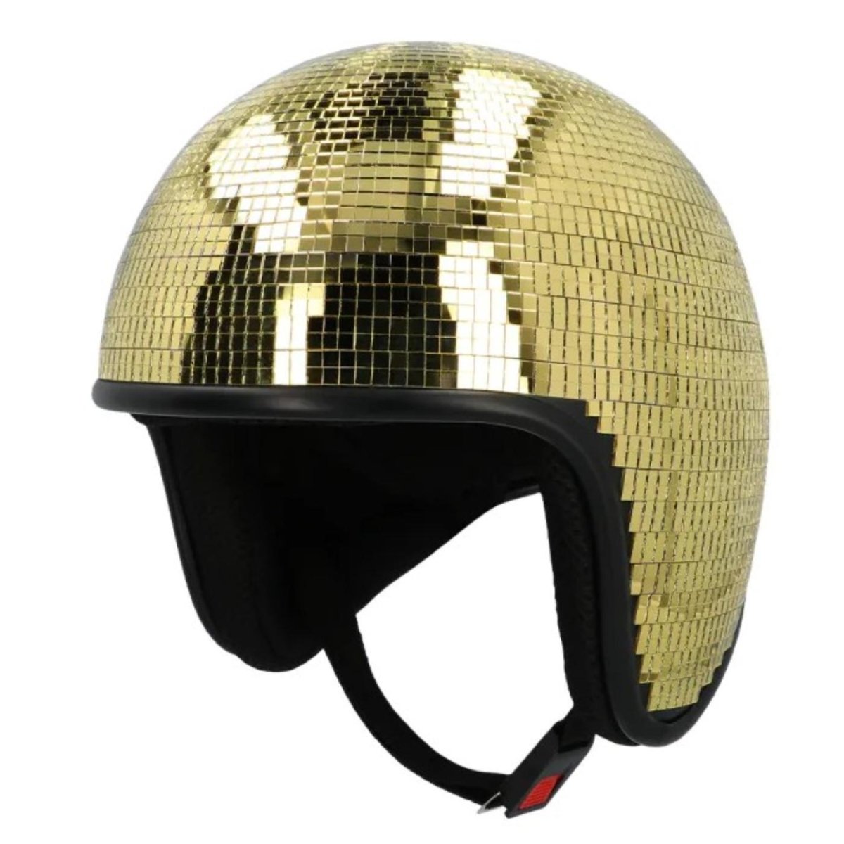Boland - Disco Helmet (Gold) - Adult - Fancy Dress Central