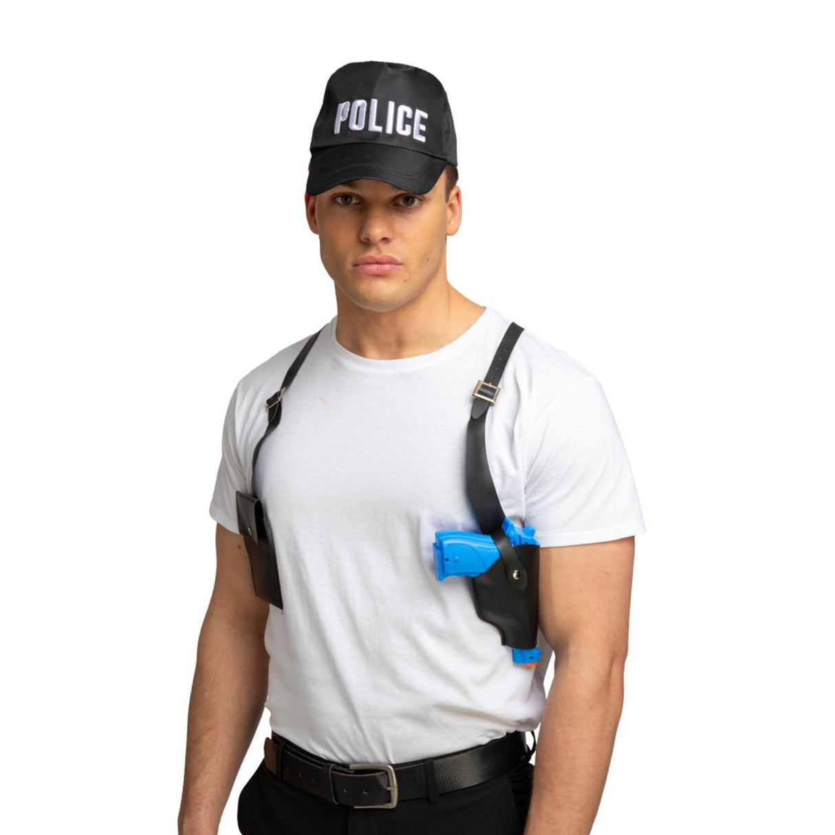 Police Shoulder Holster & Gun - Adult
