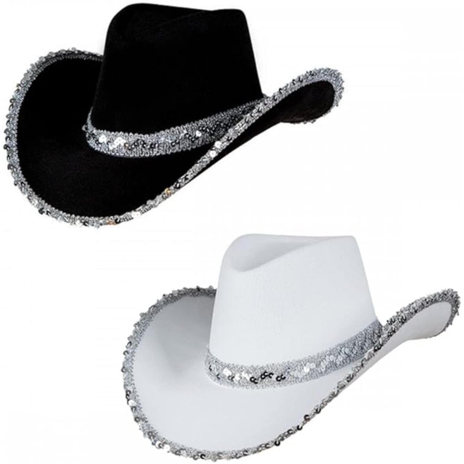 Wicked Costumes - Texan Cowboy Hat with Sequins (2 Pack) - Adult