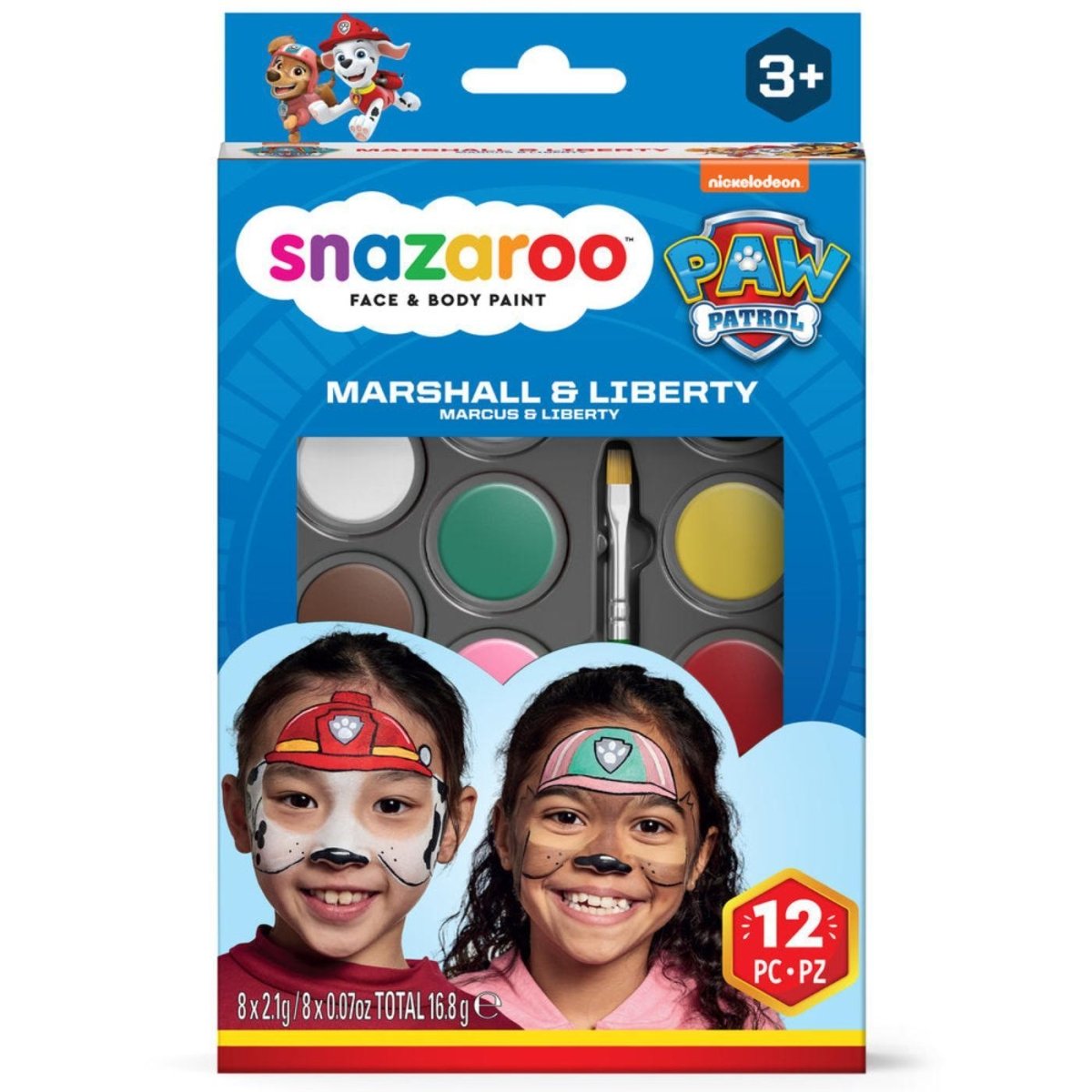 Colart - Paw Patrol Face Paint Kit - Marshall & Liberty - Fancy Dress Central
