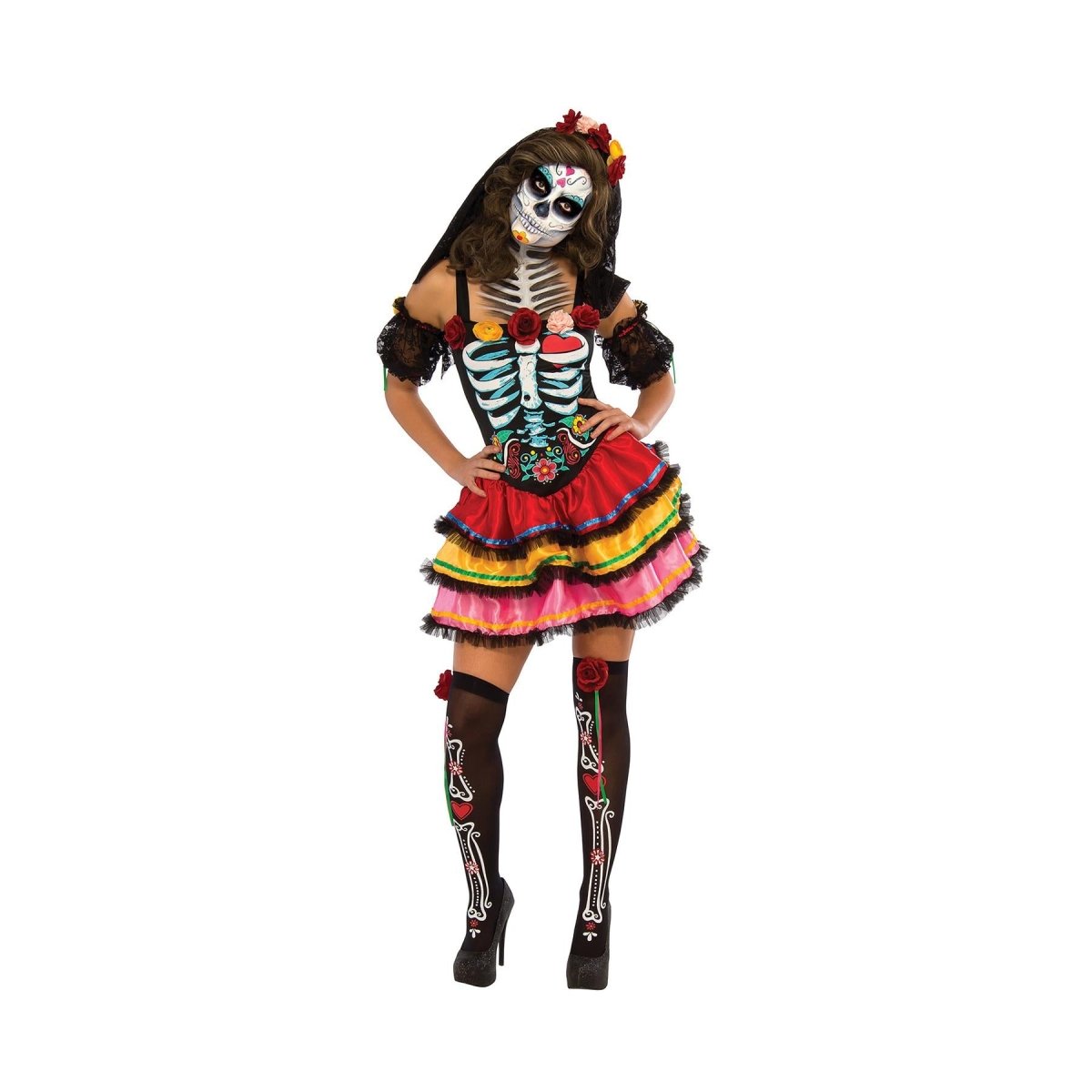 Rubies - Day of The Dead Senorita Costume - Women - Fancy Dress Central