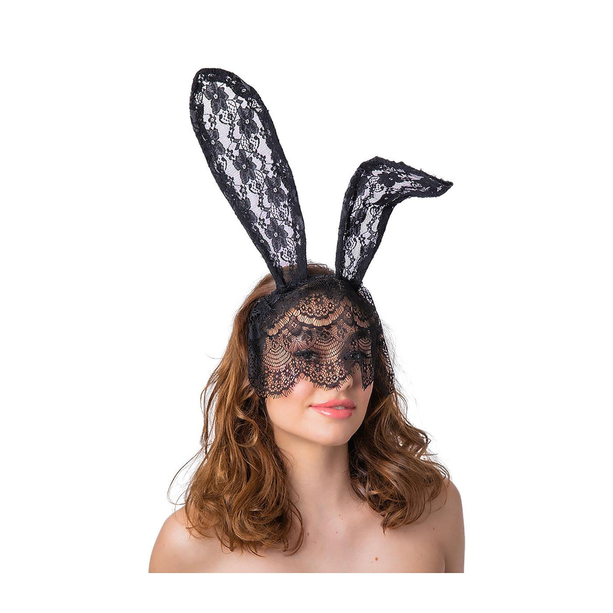 Wicked Costumes - Lace Bunny Ears with Veil - Adult