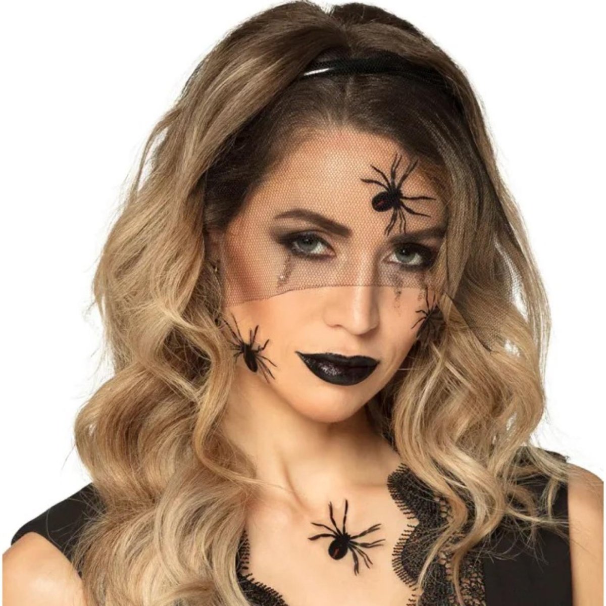 Boland - Make Up Kit - Black Widow Spider - Fancy Dress Central