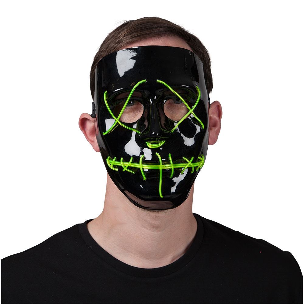 Purge Light Up Mask (Neon Green) - Adult