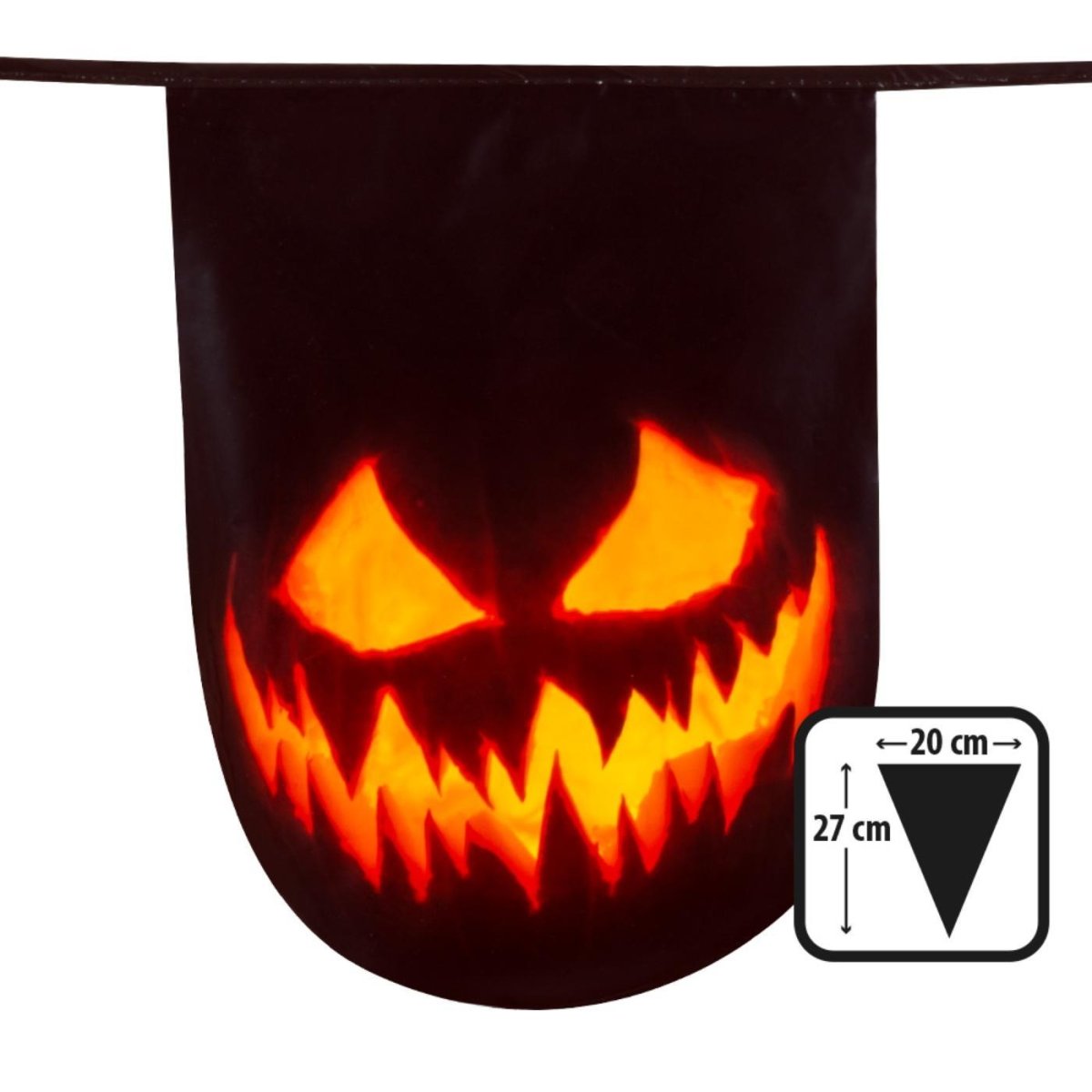 Boland - 6m Pumpkin Bunting - Fancy Dress Central