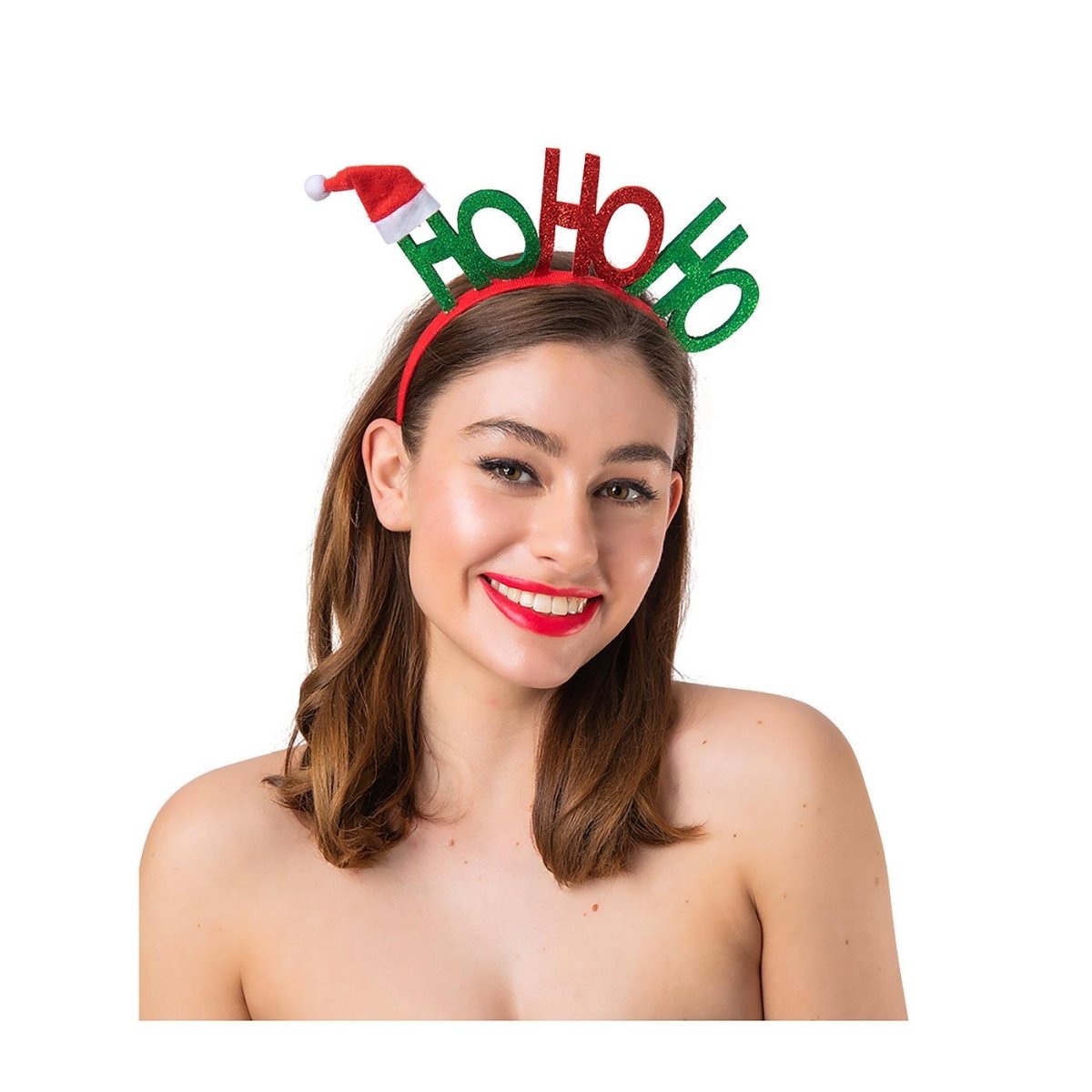 Wicked Costumes Ltd - Ho Ho Ho on a Headband - Adult - Fancy Dress Central