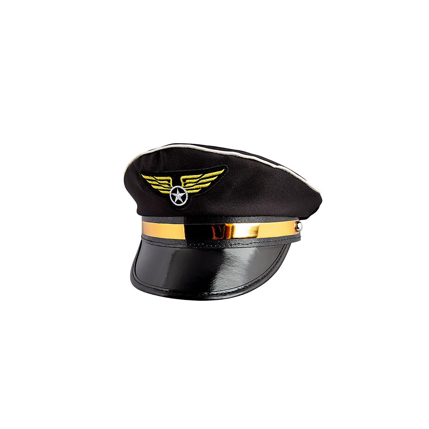Airline Pilot Hat (Black) - Adult