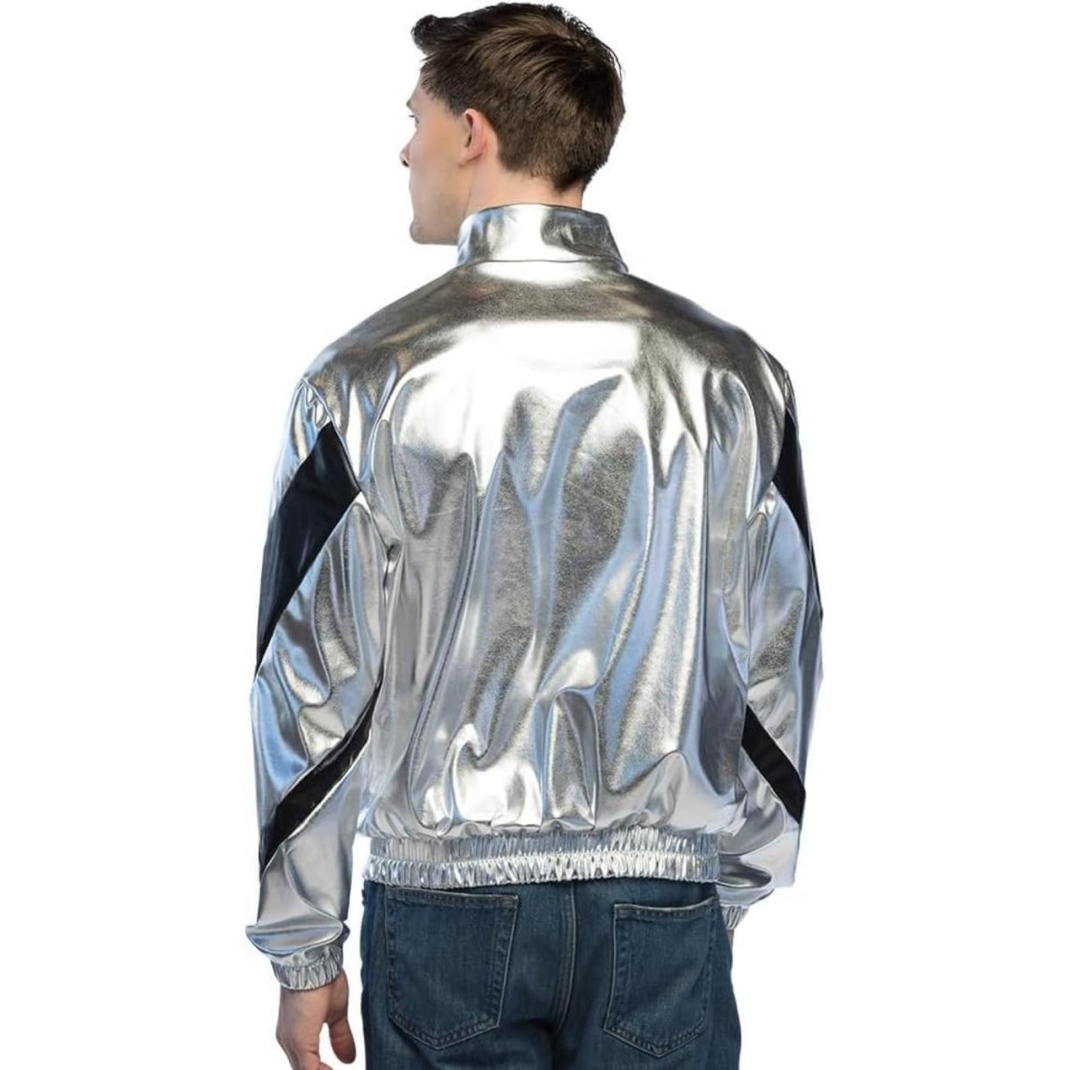 Boland - Metallic Cosmic Jacket (Silver) - Men - Fancy Dress Central