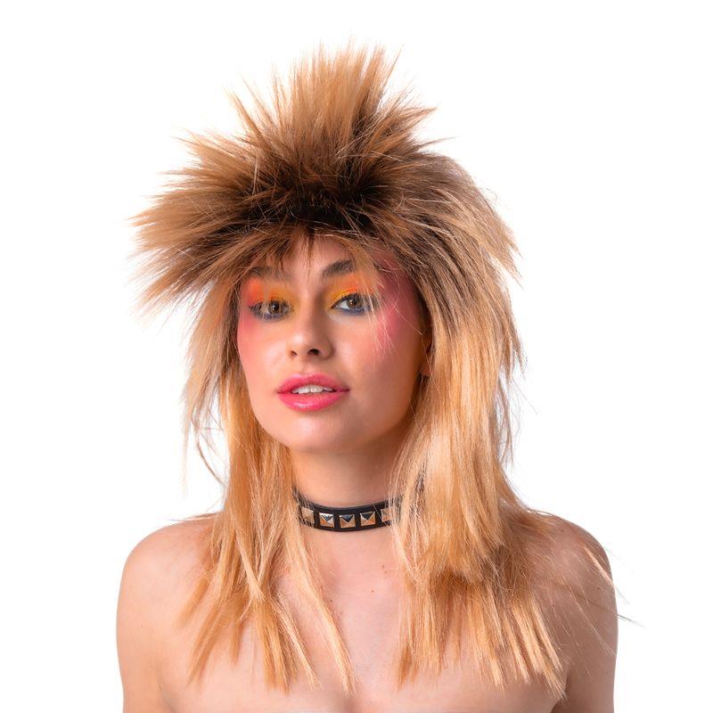 Wicked Costumes Ltd - 80s Rocker Wig (Dirty Blonde) - Adult - Fancy Dress Central