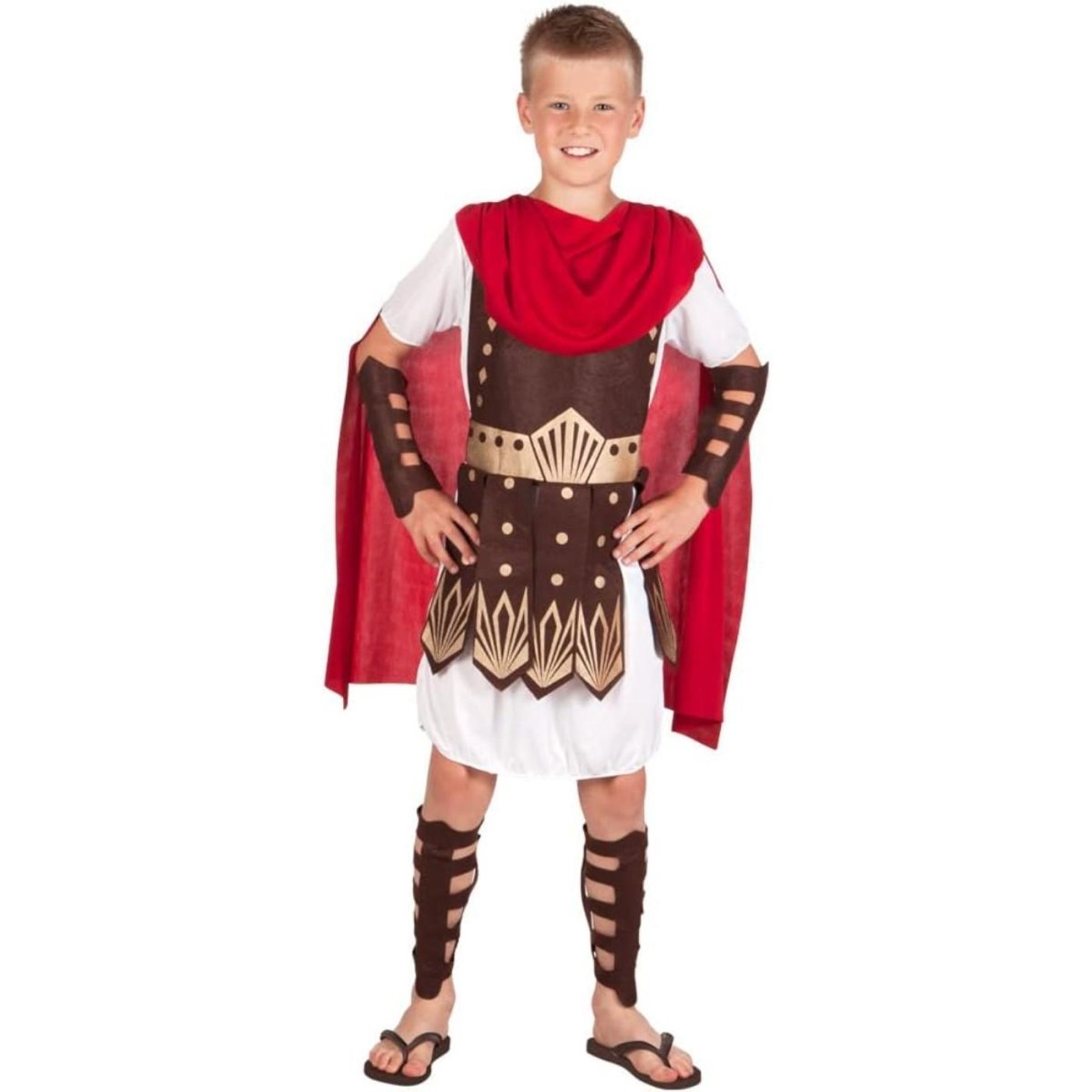 Boland - Roman Gladiator Costume - Boys - Fancy Dress Central