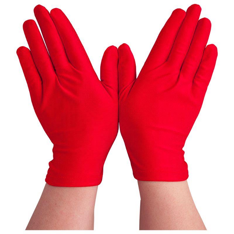 Wicked Costumes Ltd - Short Gloves (Red) - Adult - Fancy Dress Central