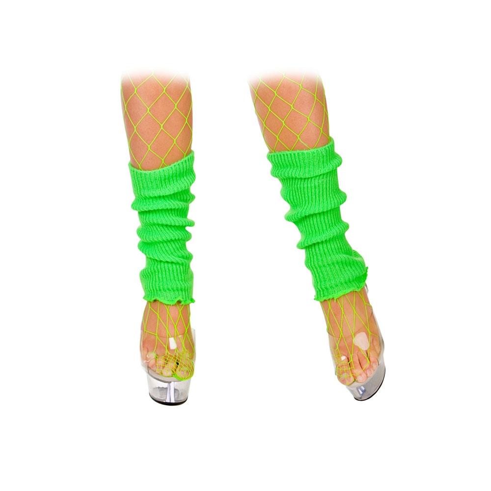 80s Leg Warmers (Neon Green) - Adult