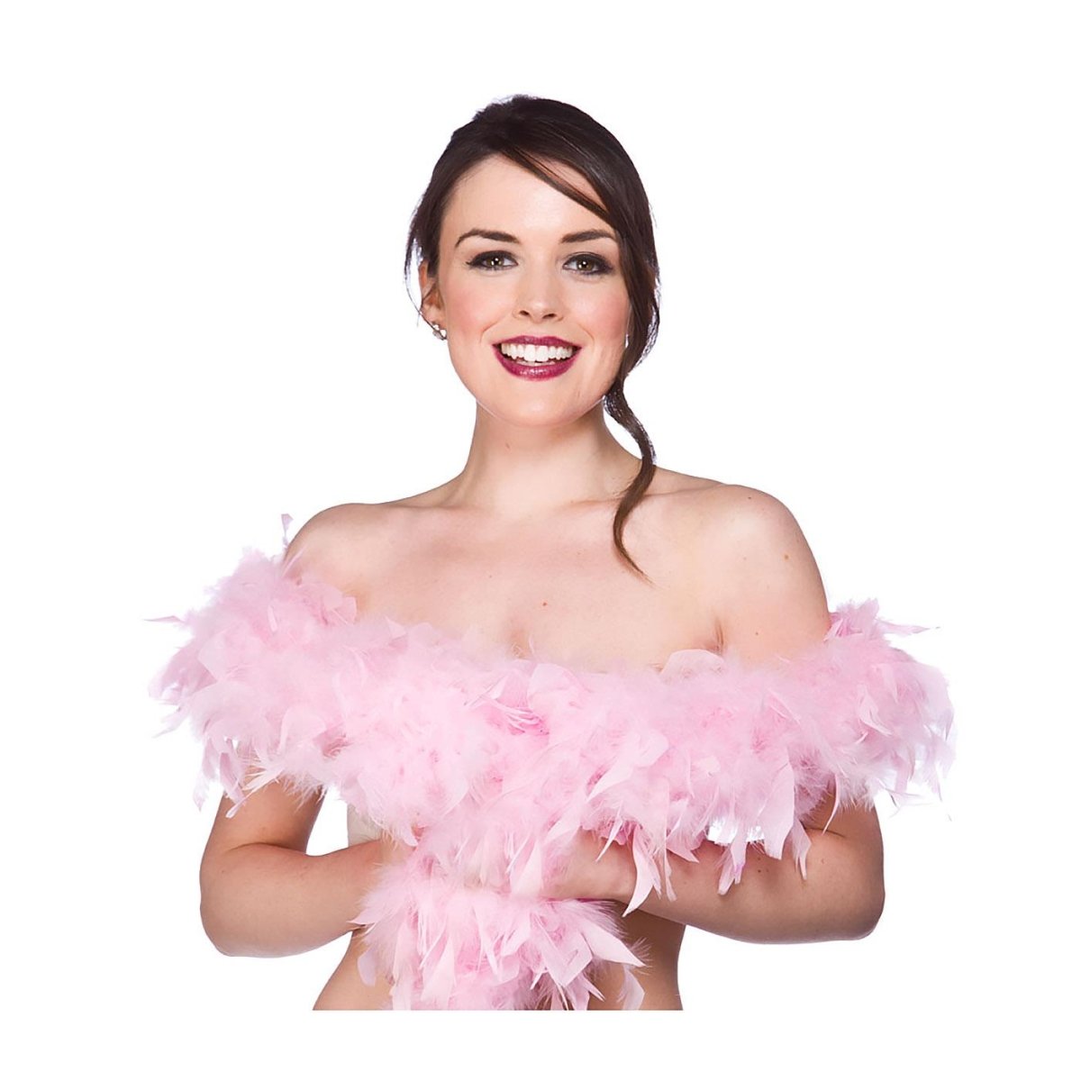 Wicked Costumes - Feather Boa 1.7m (Baby Pink) - Adult - Fancy Dress Central