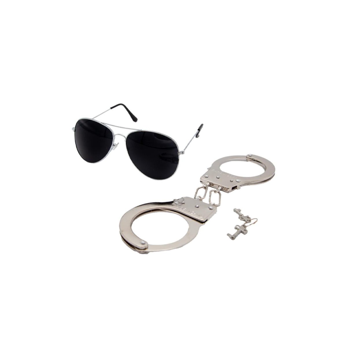 Wicked Costumes Ltd - Police Shades & Handcuffs - Adult - Fancy Dress Central