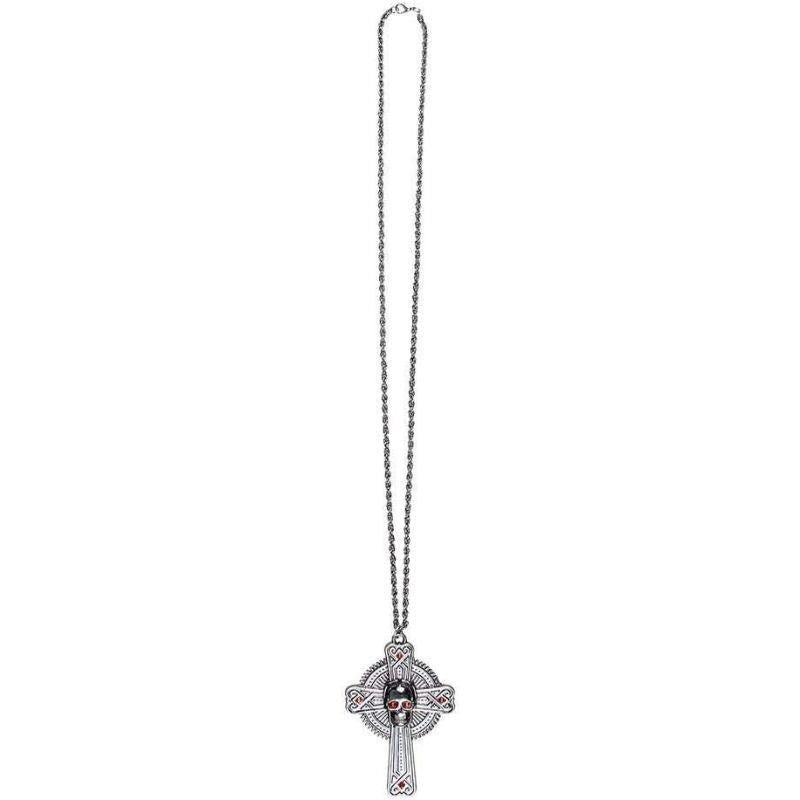 Boland - Skull Cross Necklace - Adult - Fancy Dress Central