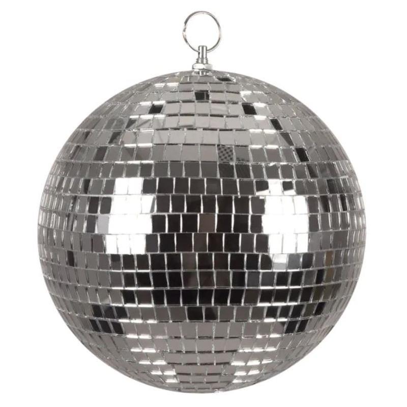 Boland - Disco Ball 20cm (Silver) - Party Decoration - Fancy Dress Central