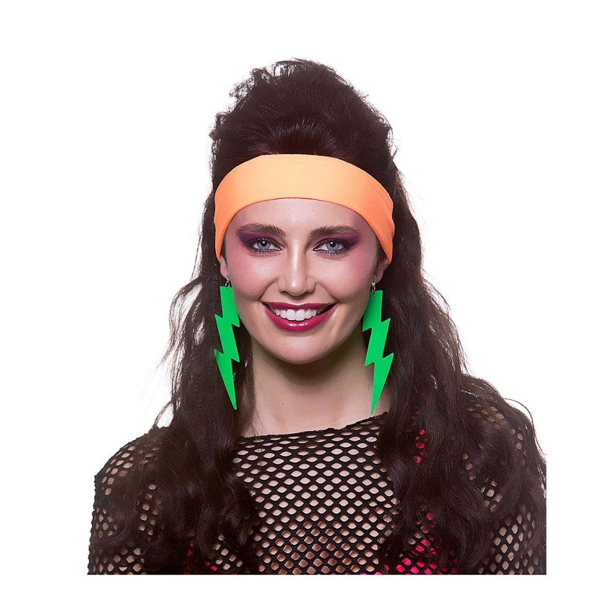 Wicked Costumes Ltd - 80s Neon Headband (Orange) - Adult - Fancy Dress Central