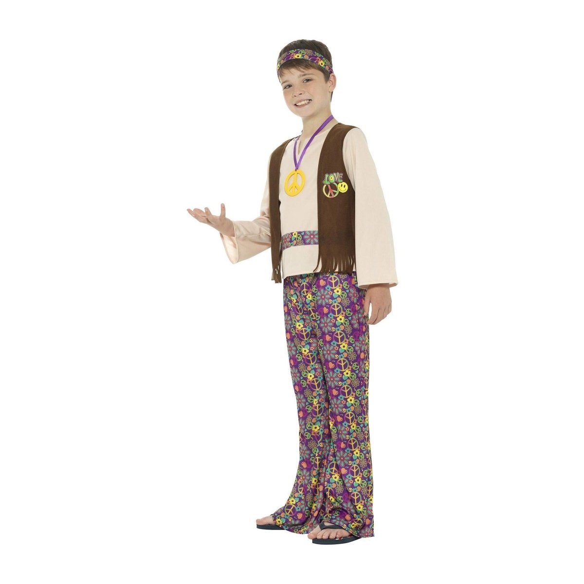 Smiffys - Hippie Boy Costume - Boys - Fancy Dress Central