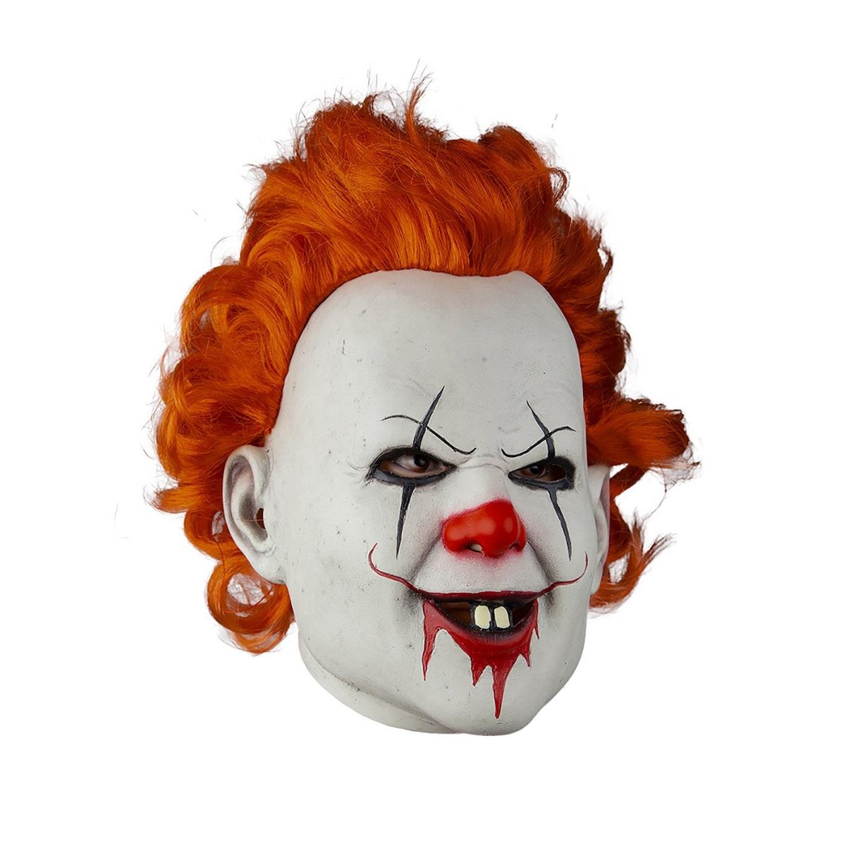 Wicked Costumes Ltd - Red Haired Clown Mask - Adult - Fancy Dress Central