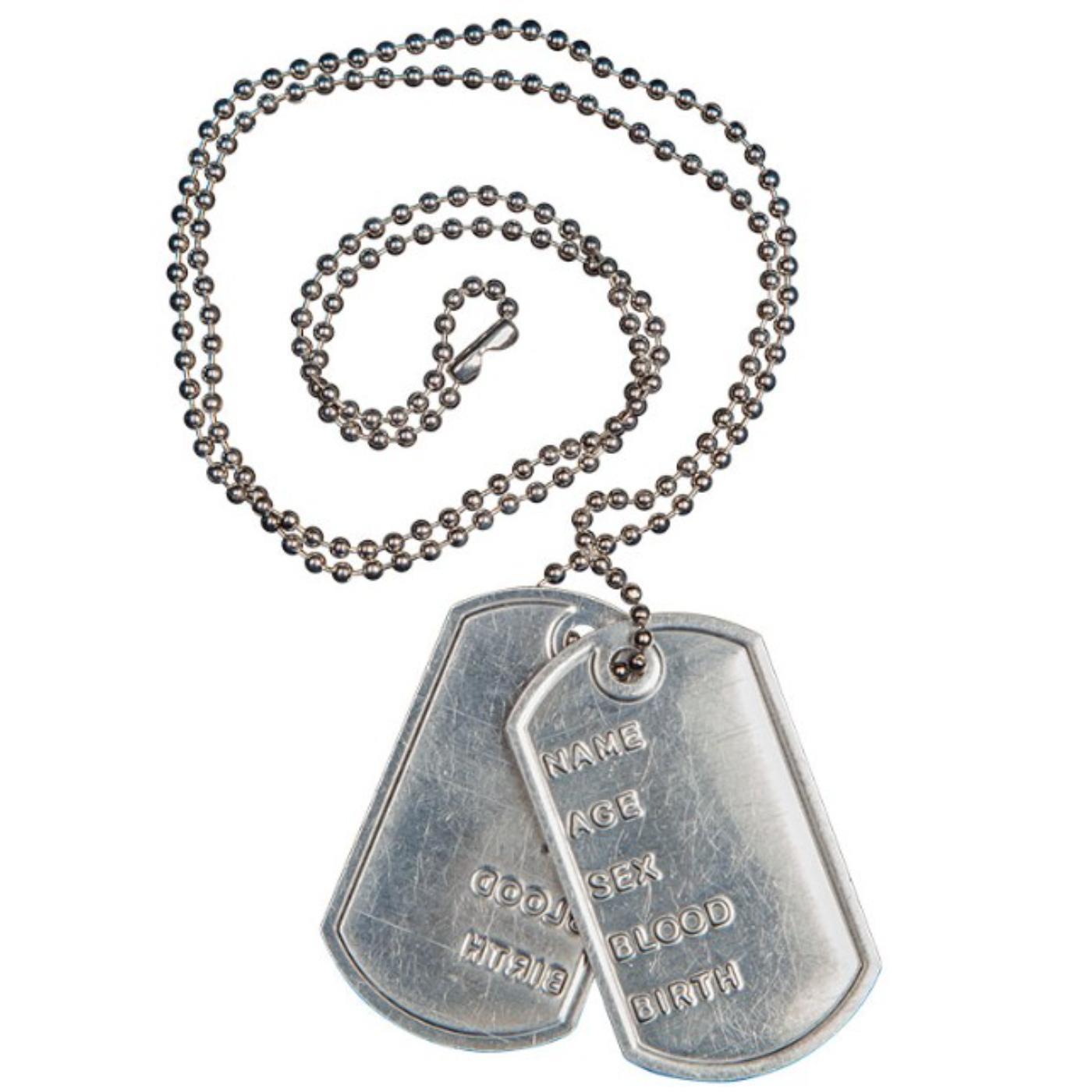 Wicked Costumes - Army I.D Dog Tags - Adult