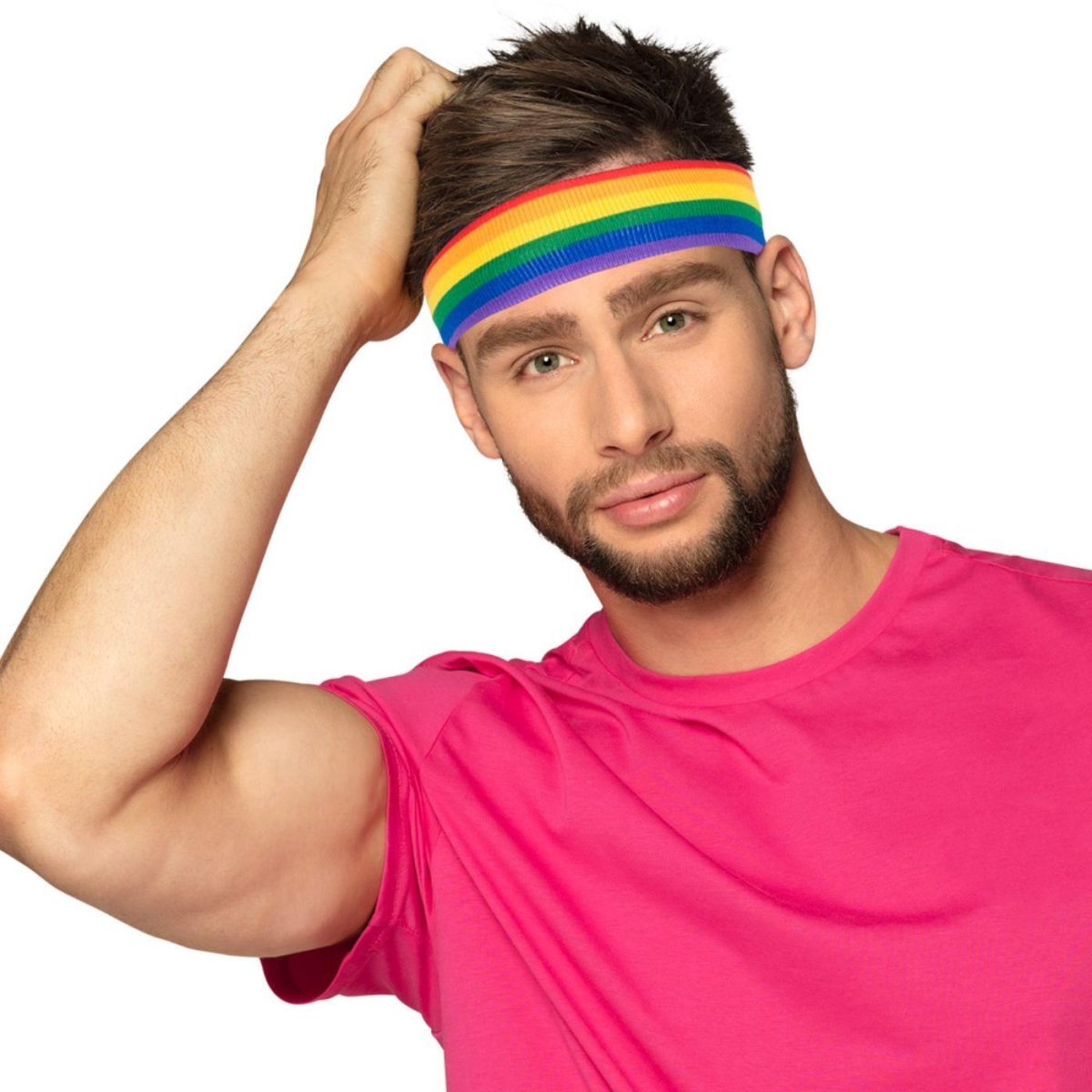Boland - Sweatband (Rainbow) - Adult - Fancy Dress Central