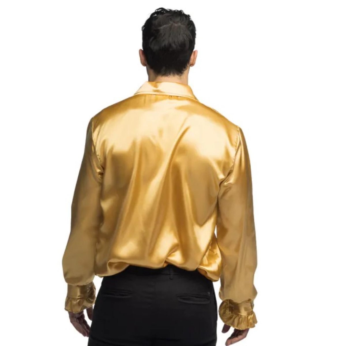 Boland - Ruffle Party Shirt (Gold) - Men - Fancy Dress Central