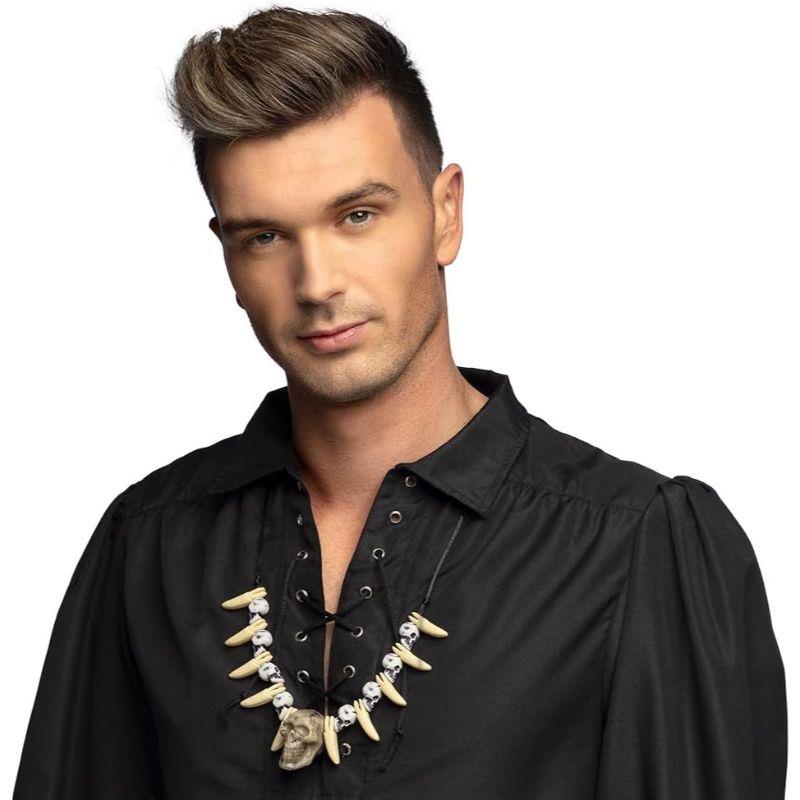 Boland - Skull & Tooth Necklace - Adult - Fancy Dress Central