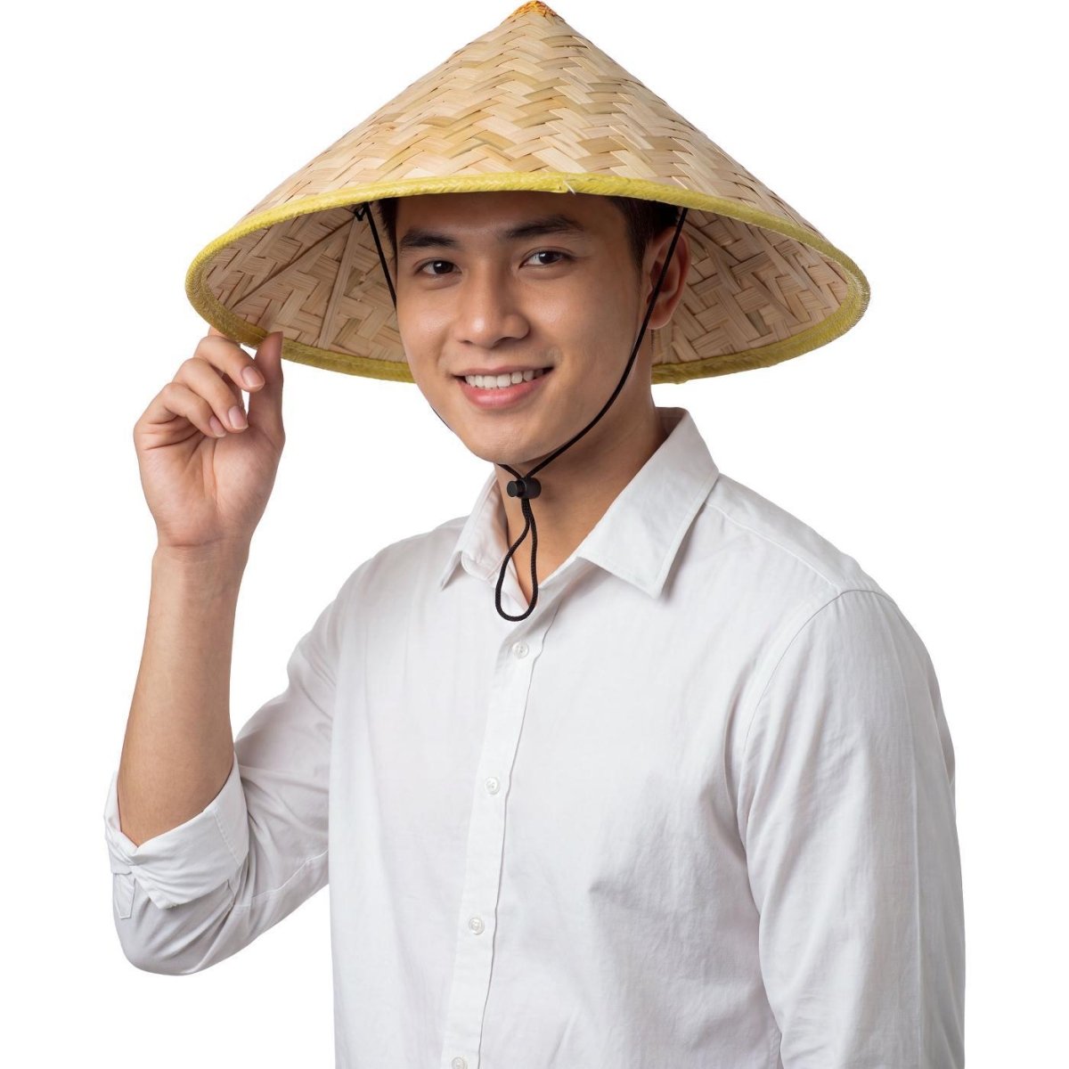Fiestas Guirca - Vietnamese Straw Hat - Adult - Fancy Dress Central