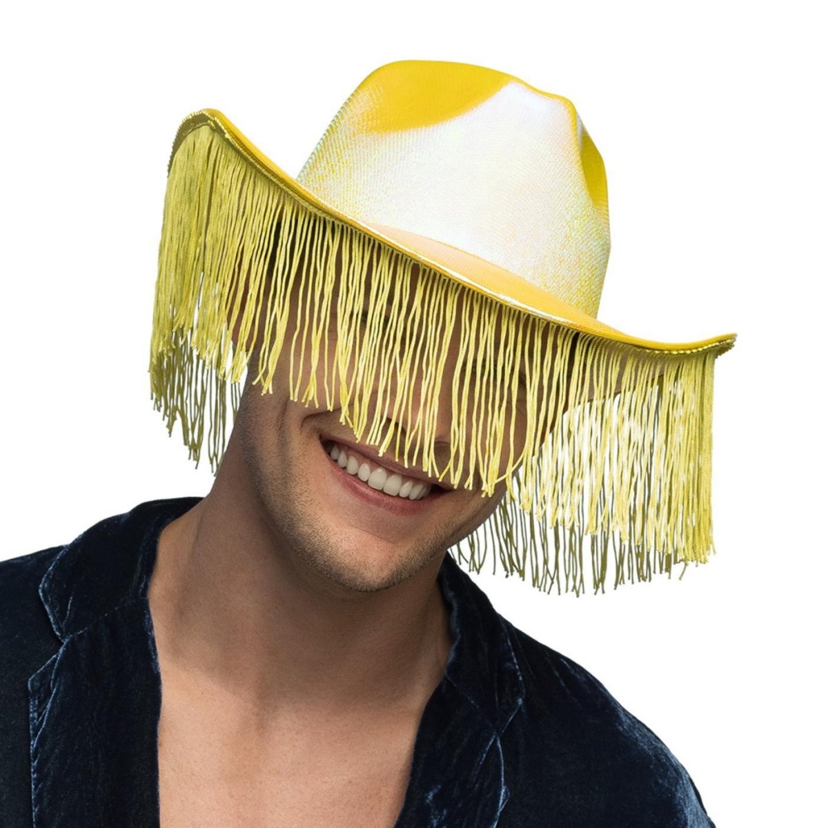 Fancy Dress Central - Fabulous Cowboy Hat (Yellow) - Adult - Fancy Dress Central