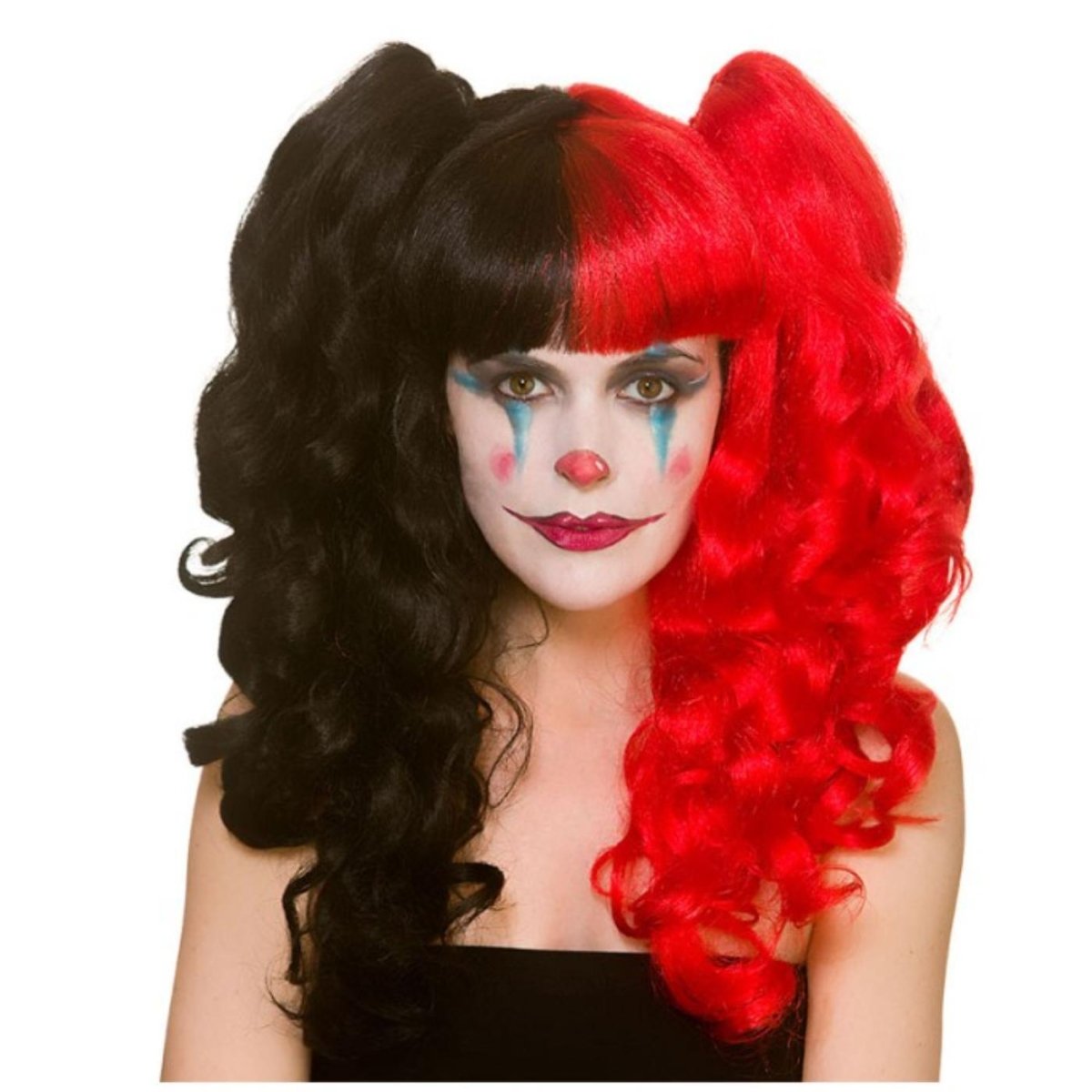 Wicked Costumes Ltd - Harlequin Bunches Cosplay Wig - Adult - Fancy Dress Central