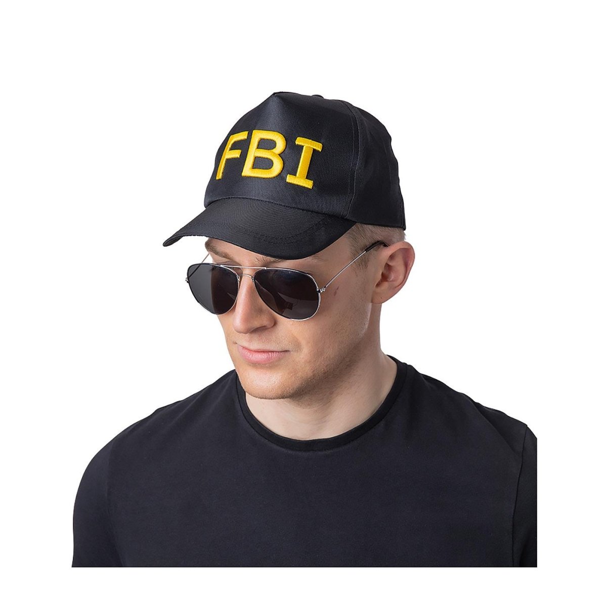 Wicked Costumes Ltd - F.B.I Cap - Adult - Fancy Dress Central