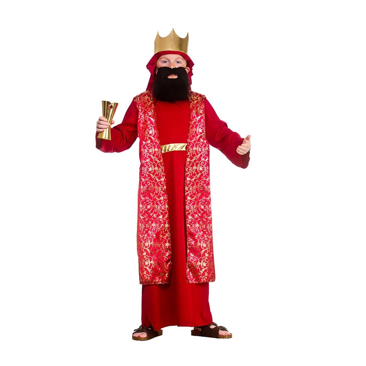 Wicked Costumes - Wise Man Costume (Red) - Boys - Fancy Dress Central