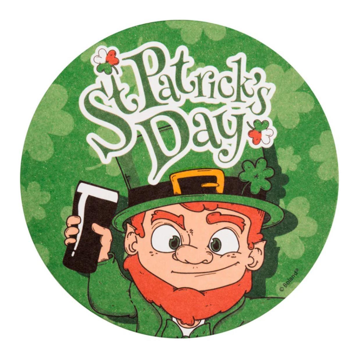 Boland - St Patrick's Day Beer Coasters (10 Pack) - Party Decoration