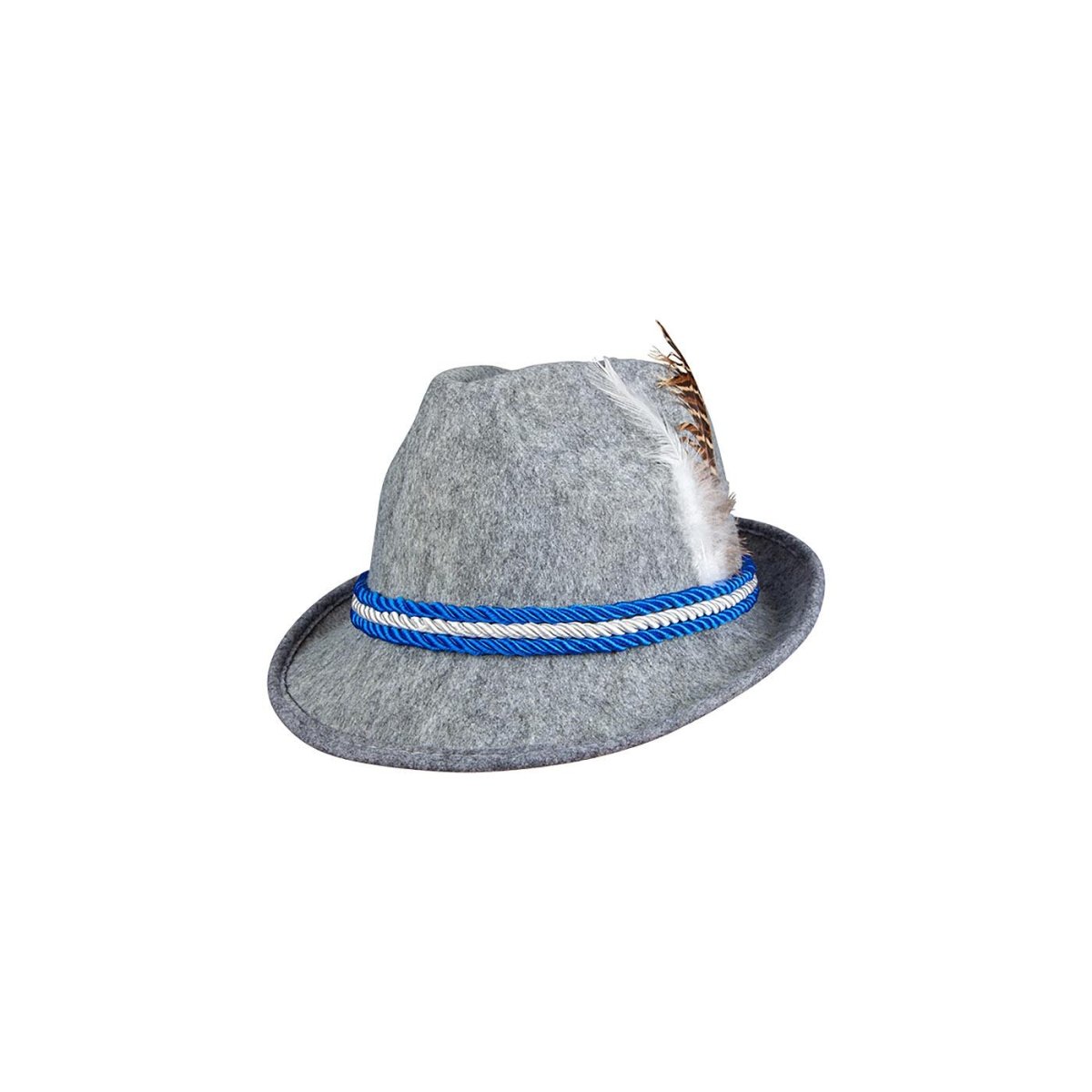 Wicked Costumes Ltd - Oktoberfest Bavarian Hat (Grey) - Adult - Fancy Dress Central