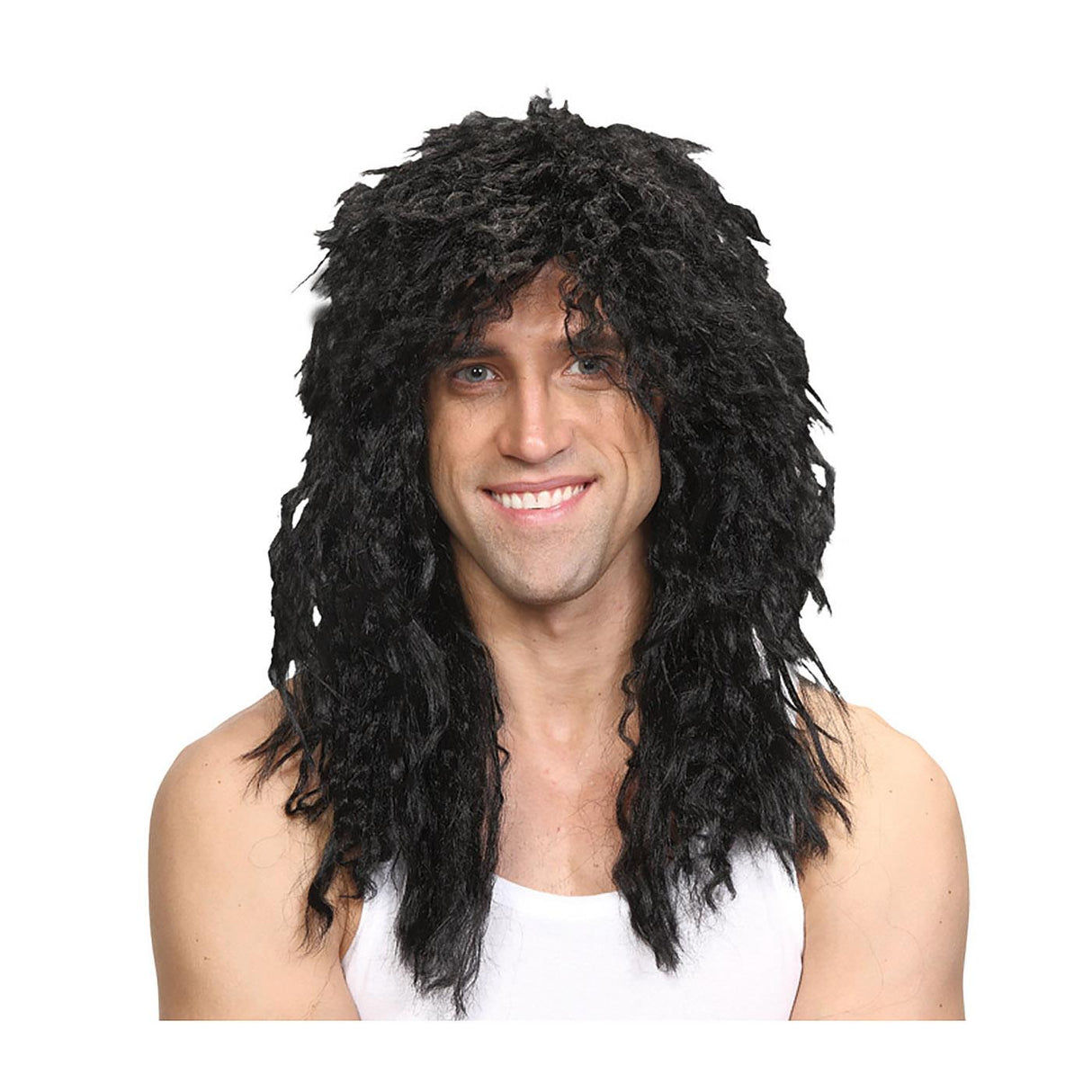 Wicked Costumes - Rockstar Wig (Black) - Adult