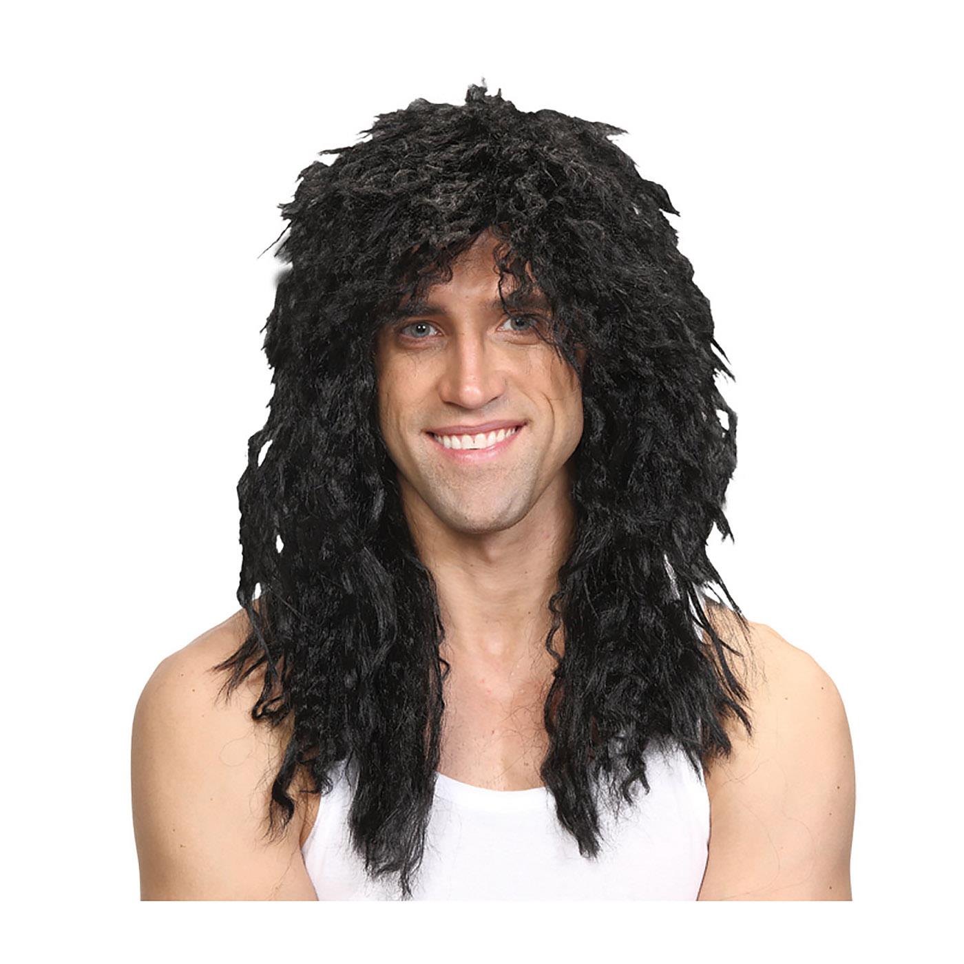 Wicked Costumes - Rockstar Wig (Black) - Adult