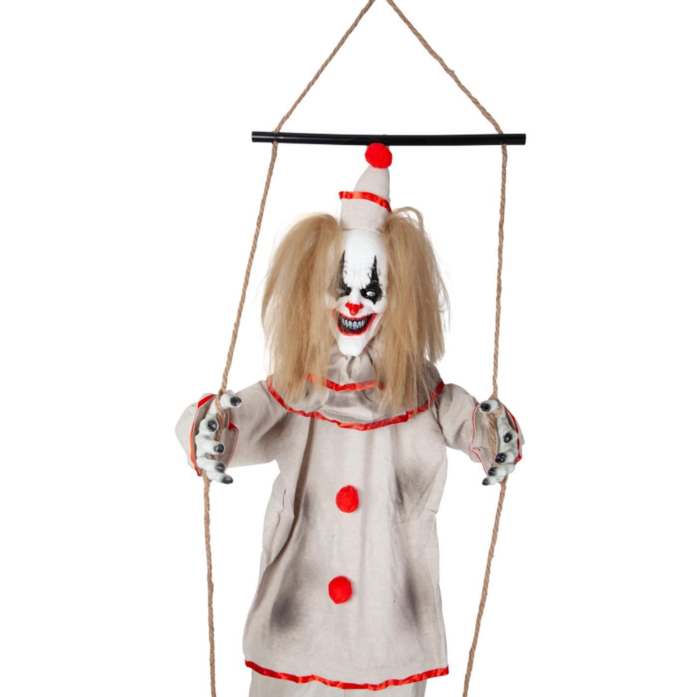 Freaky Clown on Swing - Party Decoration