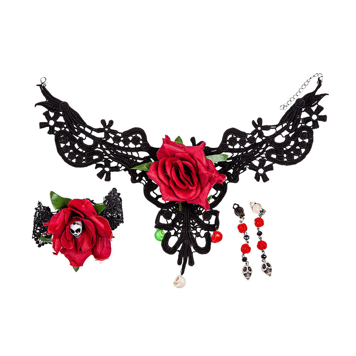 Wicked Costumes - Day of the Dead Accessory Set (4 Piece) - Adult