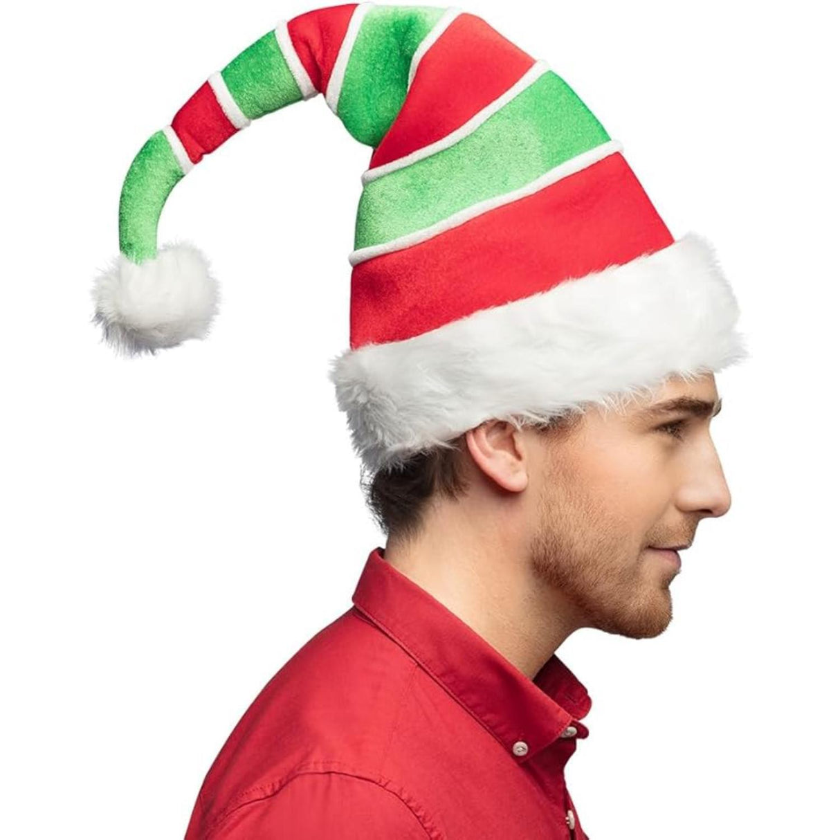 Stripy Santa Hat - Adult