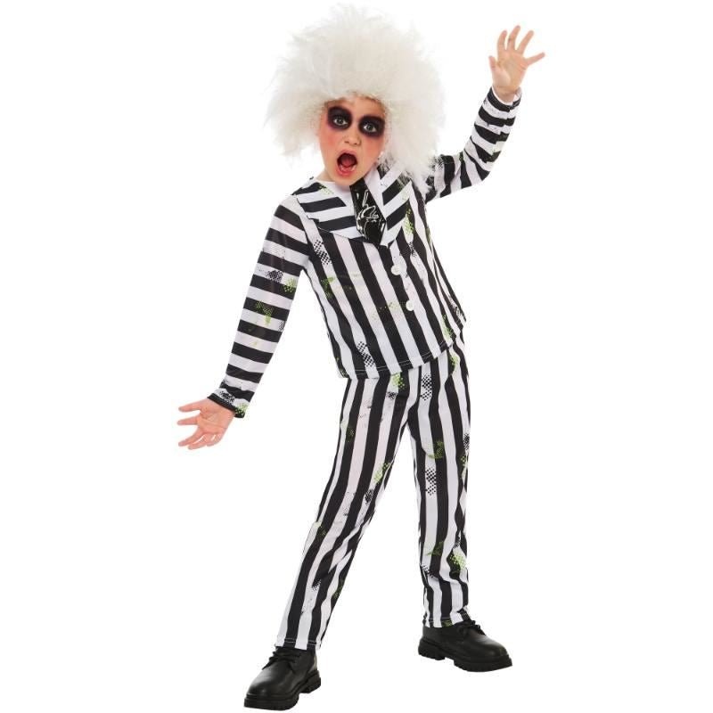 Rubies - Beetlejuice Costume with Wig - Child - Fancy Dress Central