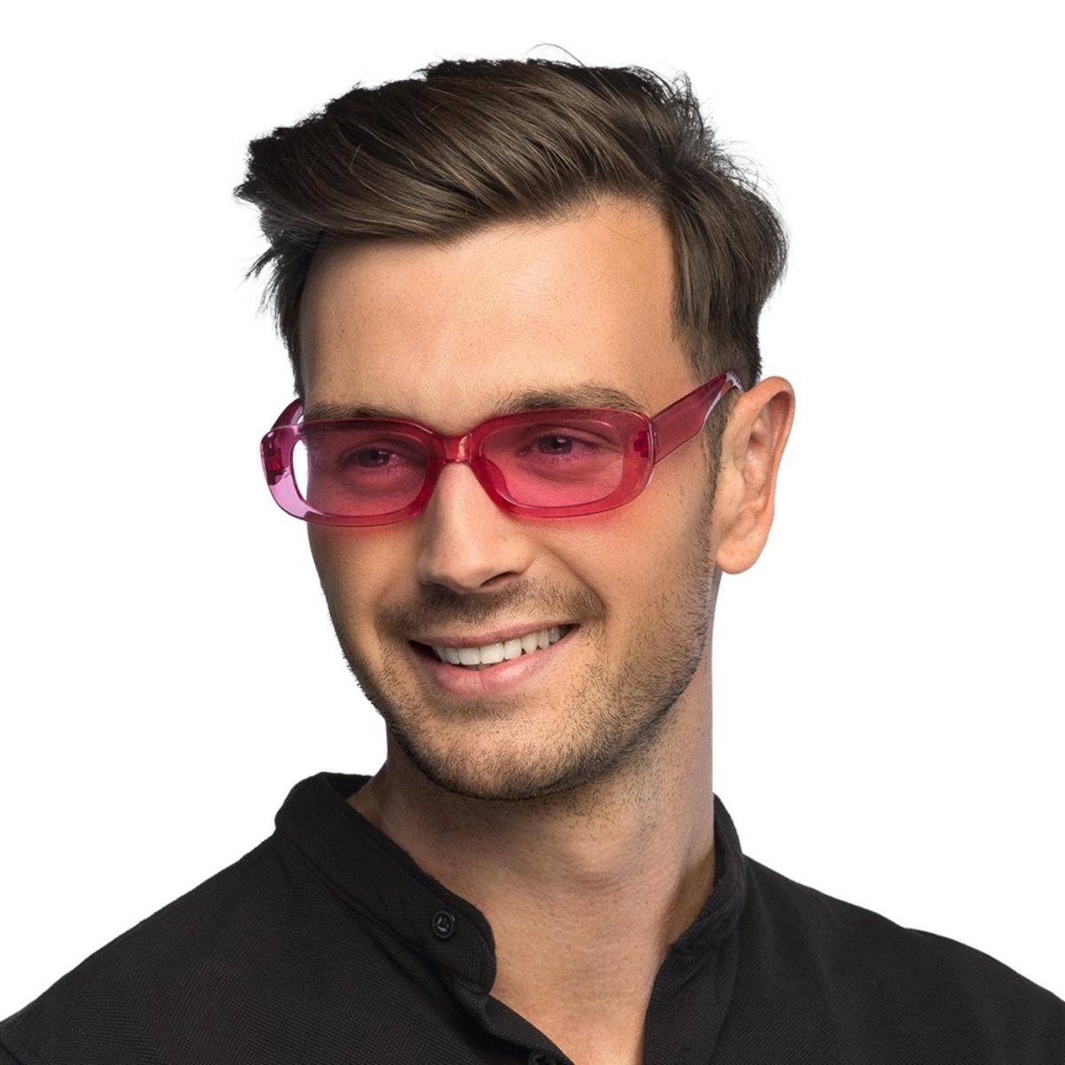 Boland - Techno Party Glasses (Pink) - Adult - Fancy Dress Central