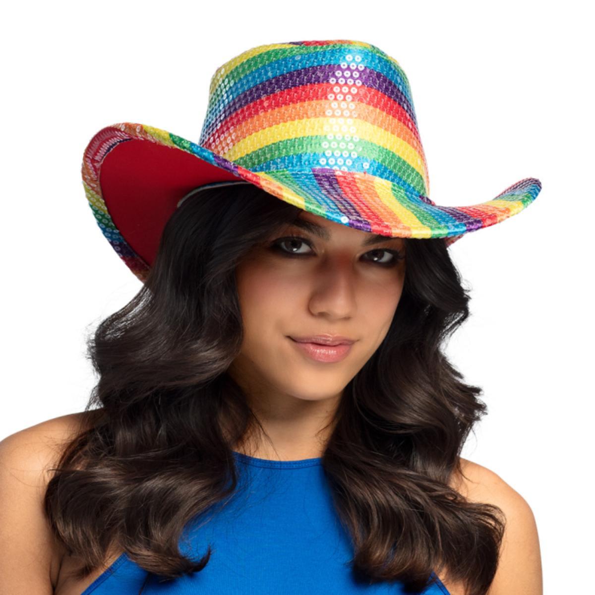 Boland - Rainbow Cowboy Hat - Adult - Fancy Dress Central