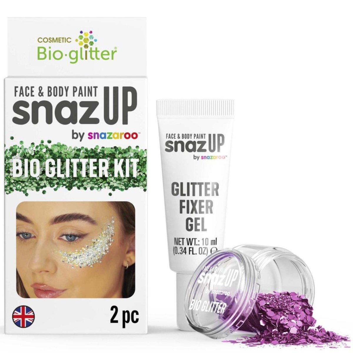 Colart - Bio Glitter Kit - Fuchsia - Fancy Dress Central