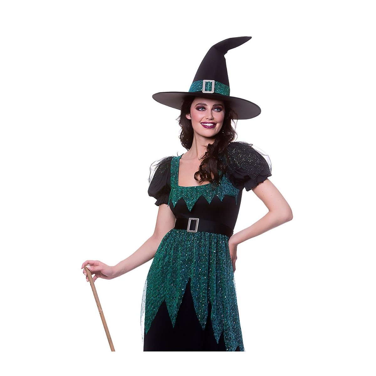 Wicked Costumes - Emerald Witch Costume - Women - Fancy Dress Central